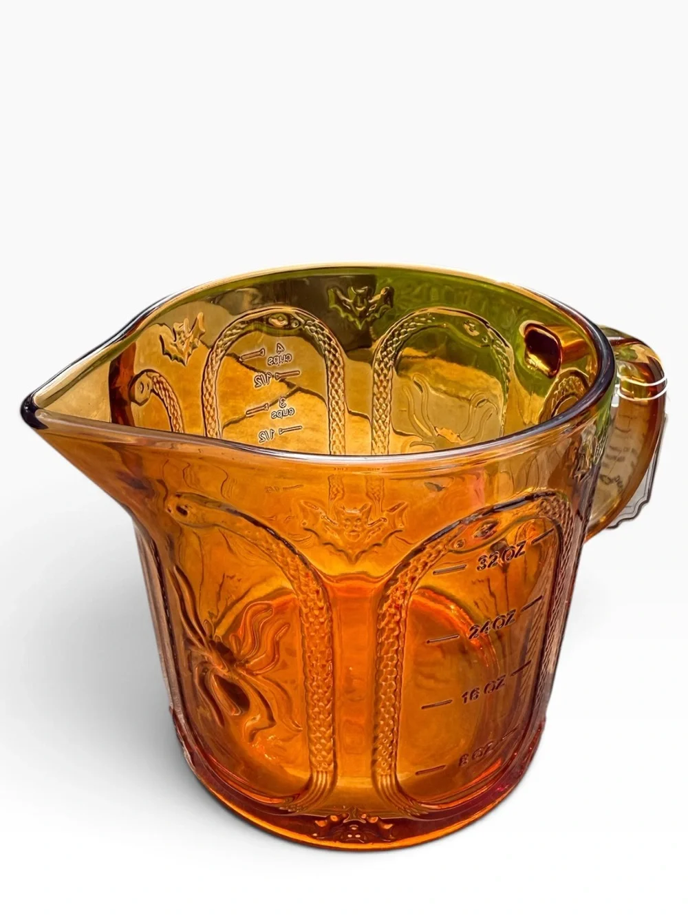 CWC Amber Glass Measuring Jug - Amber Colored 32oz Measuring Cup